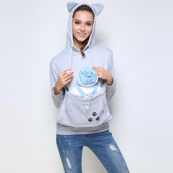 SORCHIDF Tops - NWT Sorchidf Kangaroo Pouch Hoodie with Ears